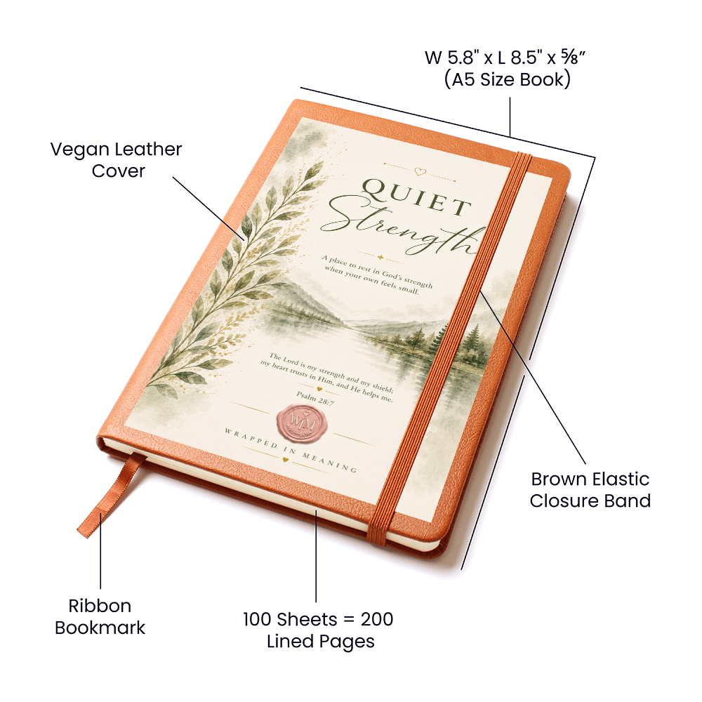 Quiet Strength | A Faith Journal for Rest, Courage & Trust (Soft Leather Journal)