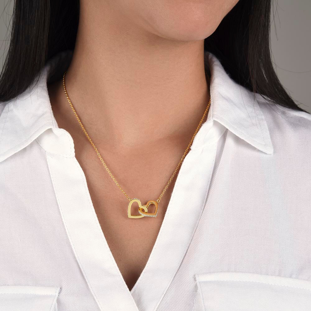 Interlocking Hearts Necklace | Gift for Someone Special | A Bond That Lasts Forever