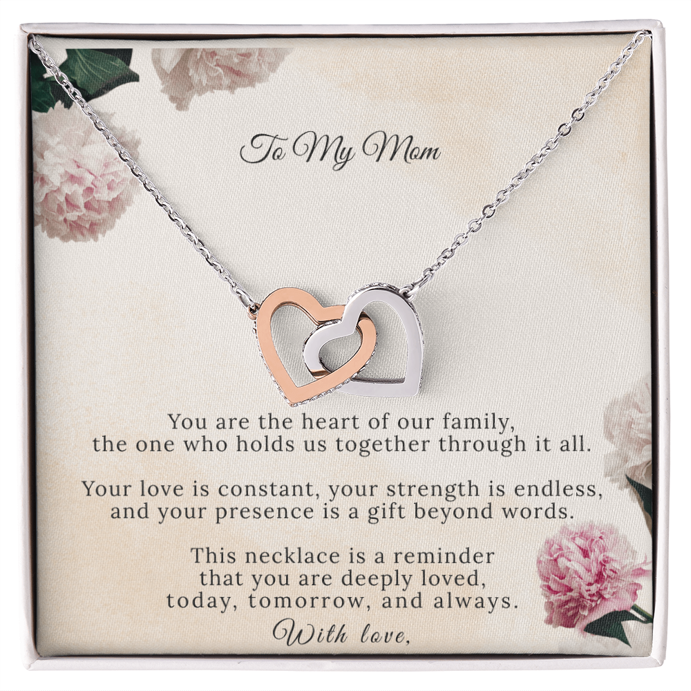 Interlocking Hearts Necklace – A Bond That Lasts Forever | Mom Gift