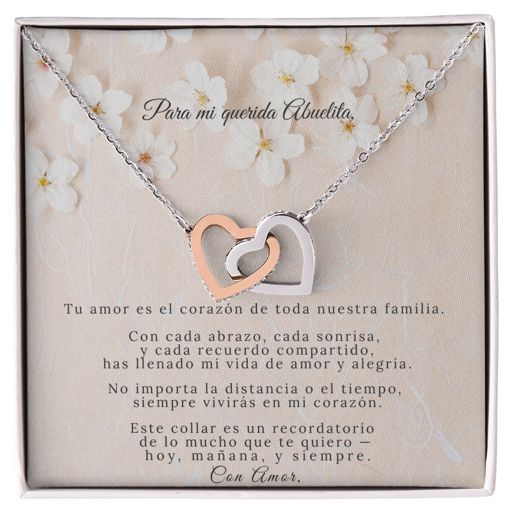 Interlocking Hearts Necklace | Regalo Para Abuelita | Un Amor Para Siempre