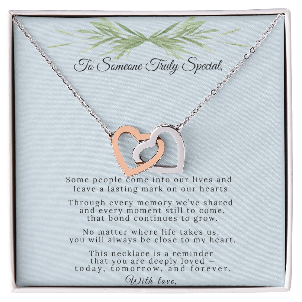 Interlocking Hearts Necklace | A Meaningful Gift for Someone Truly Special | Timeless Love Necklace