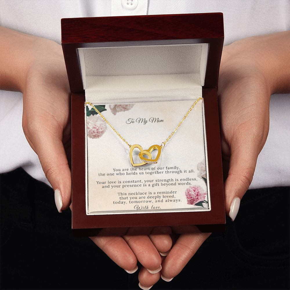 Interlocking Hearts Necklace – A Bond That Lasts Forever | Mom Gift