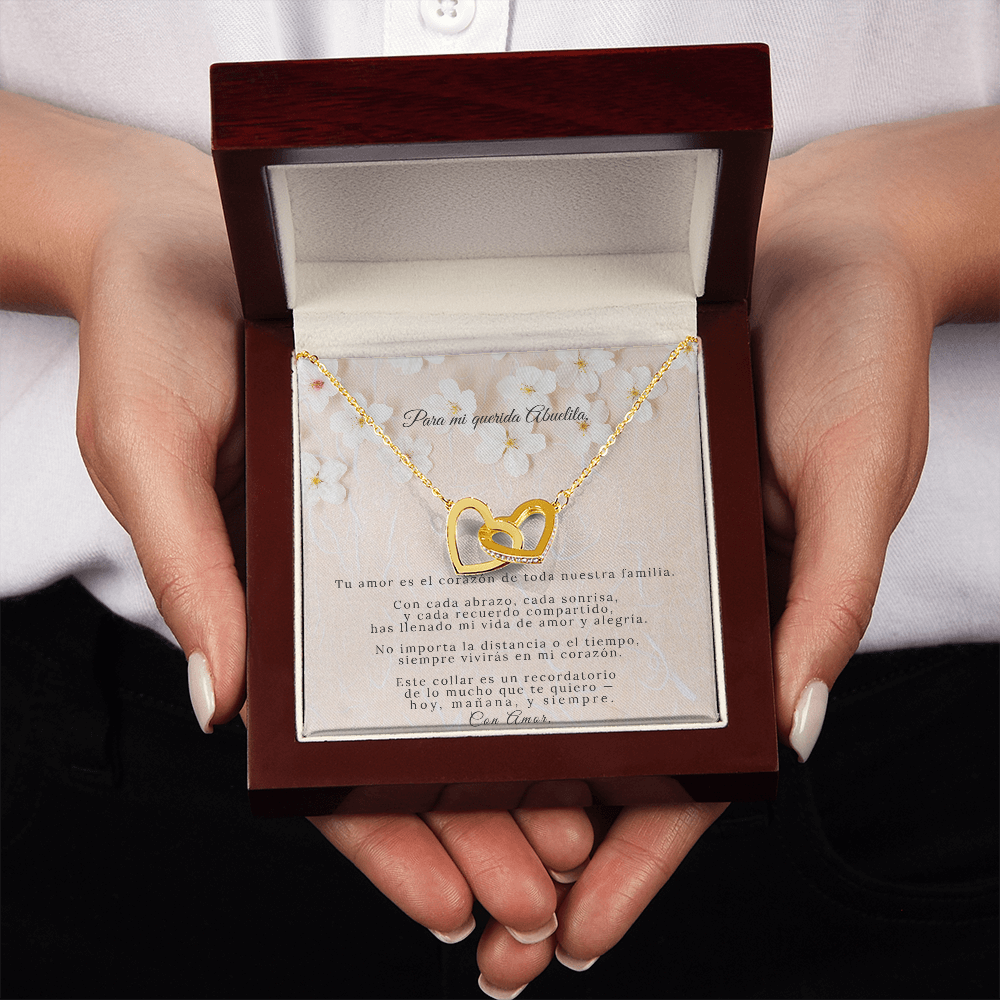 Interlocking Hearts Necklace | Regalo Para Abuelita | Un Amor Para Siempre