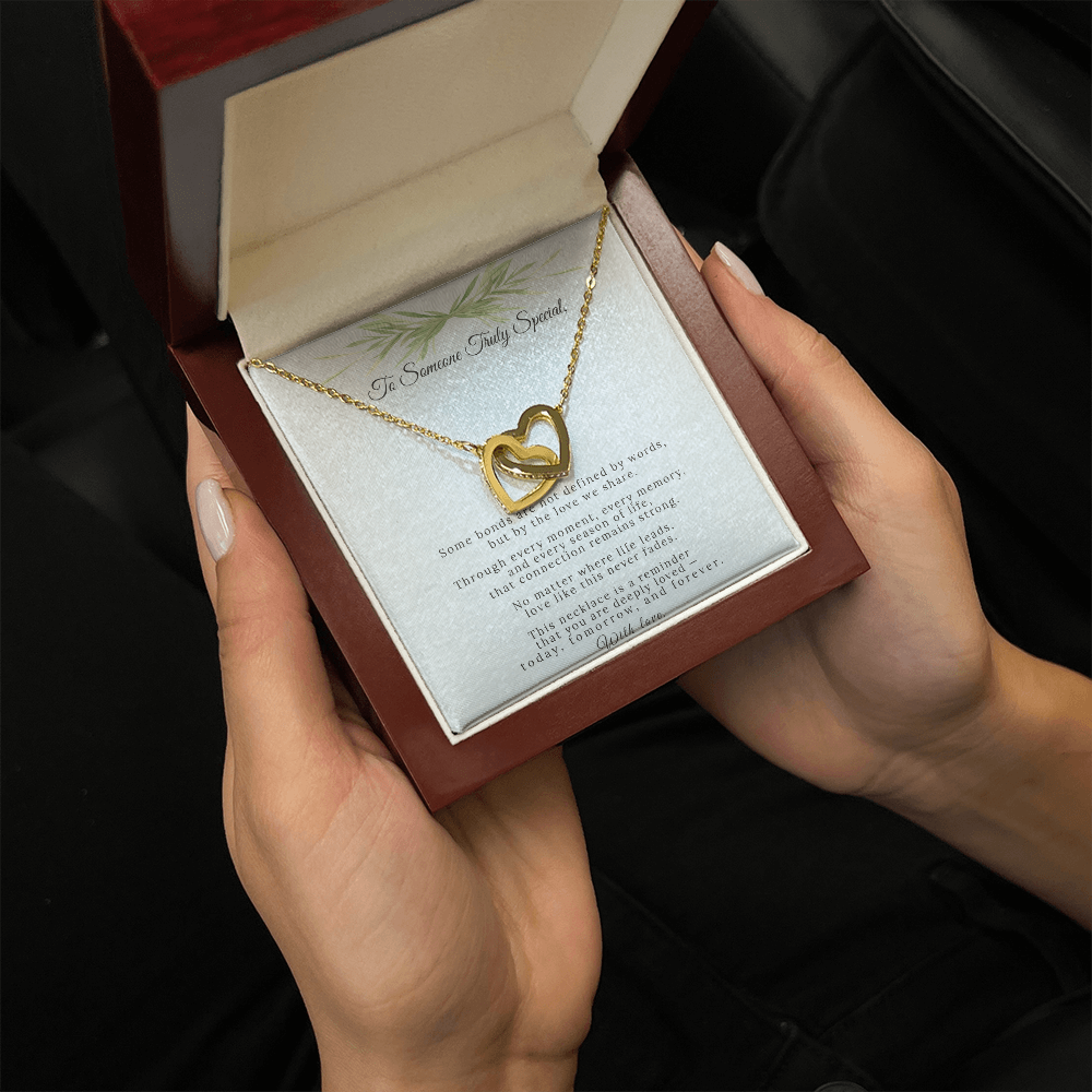 Interlocking Hearts Necklace | Gift for Someone Special | A Bond That Lasts Forever