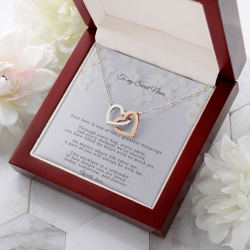 Interlocking Hearts Necklace | A Love Like No Other | Nana Gift