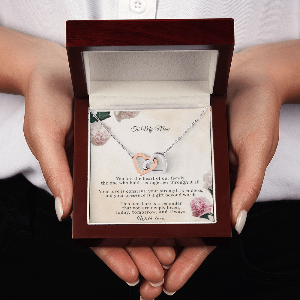 Interlocking Hearts Necklace – A Bond That Lasts Forever | Mom Gift
