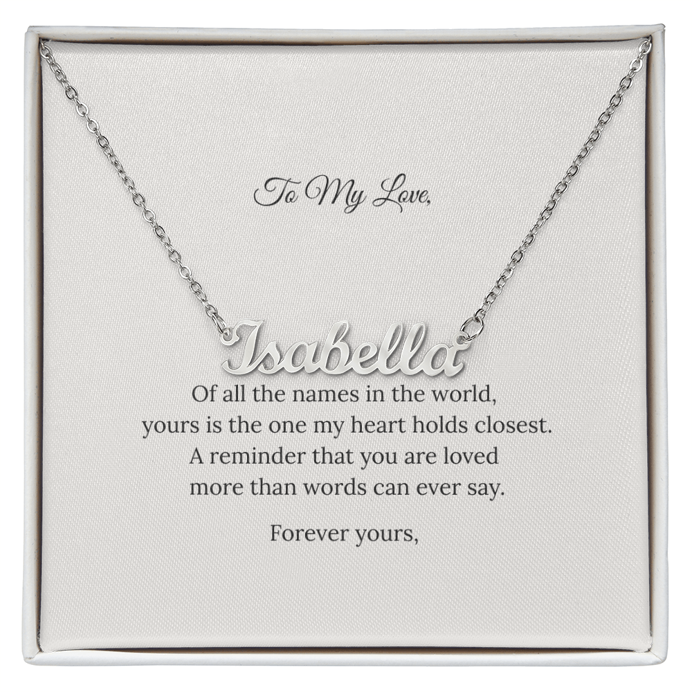 Wrapped in Meaning™ Personalized Name Necklace