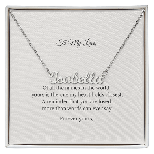 Wrapped in Meaning™ Personalized Name Necklace