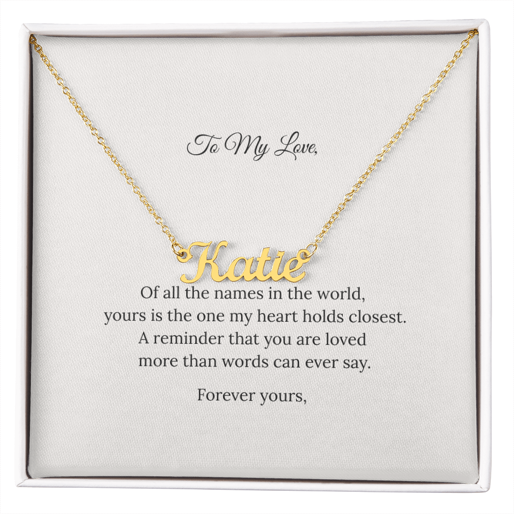 Wrapped in Meaning™ Personalized Name Necklace