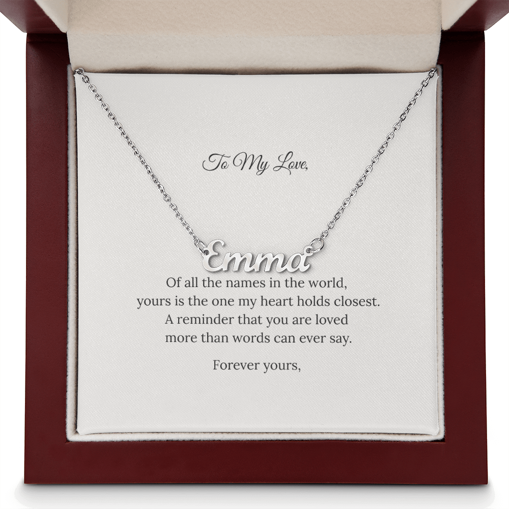Wrapped in Meaning™ Personalized Name Necklace
