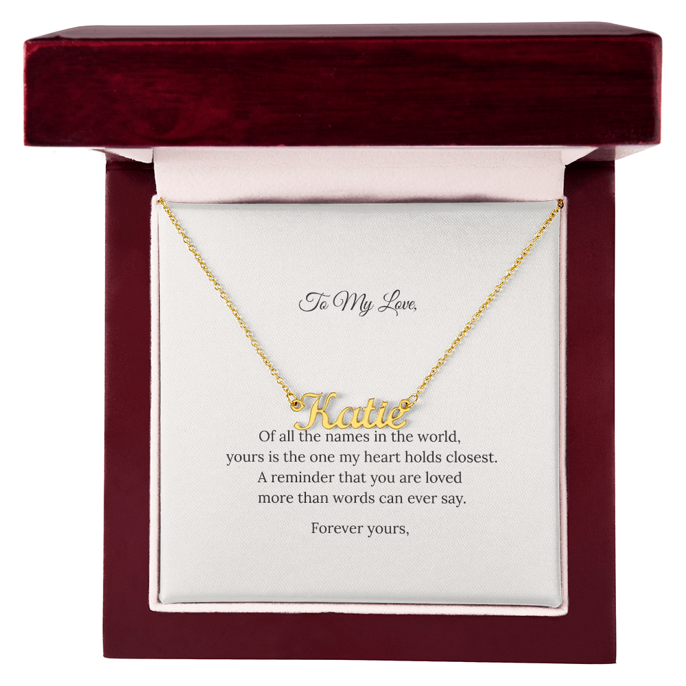 Wrapped in Meaning™ Personalized Name Necklace