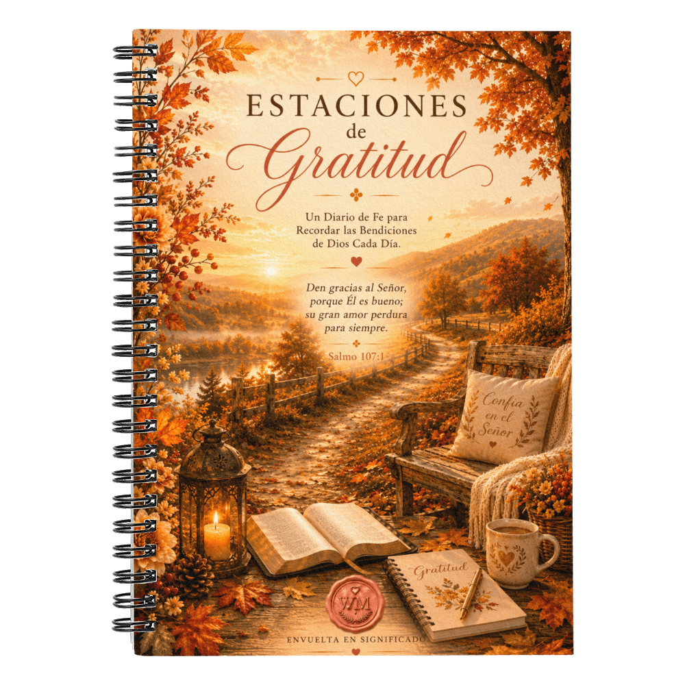 Estaciones de Gratitud | Un Cuaderno de Fe para Recordar las Bendiciones de Dios Cada Día