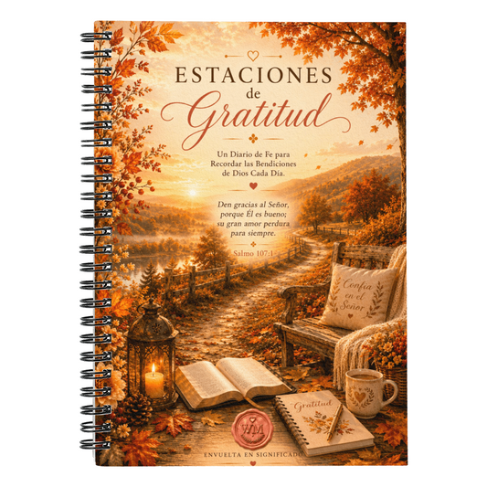 Estaciones de Gratitud | Un Cuaderno de Fe para Recordar las Bendiciones de Dios Cada Día
