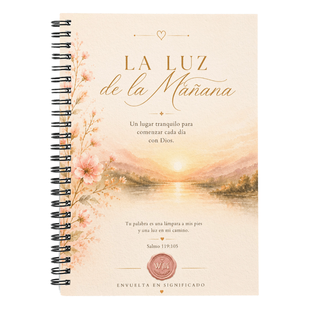 La Luz de la Mañana Cuaderno Espiral Cristiano | Diario de Gratitud, Oración y Reflexión | Regalo Inspirador de Fe | Envuelta en Significado