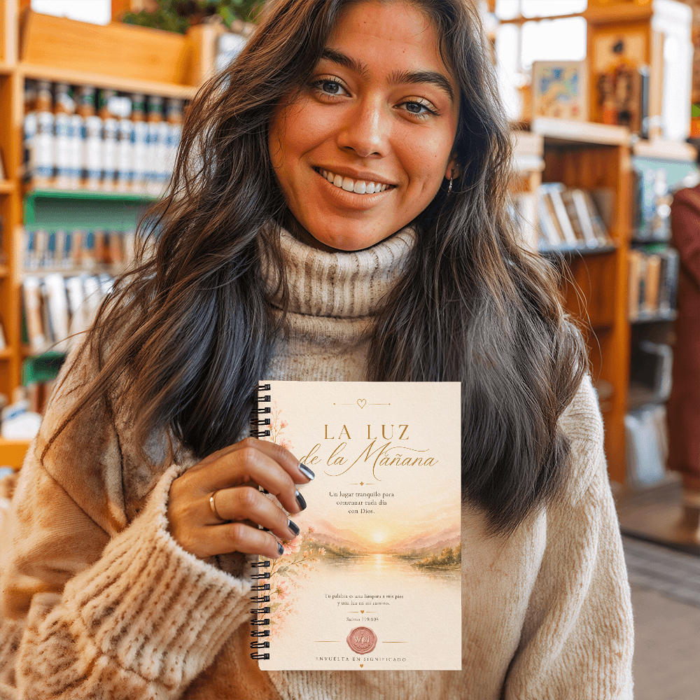 La Luz de la Mañana Cuaderno Espiral Cristiano | Diario de Gratitud, Oración y Reflexión | Regalo Inspirador de Fe | Envuelta en Significado