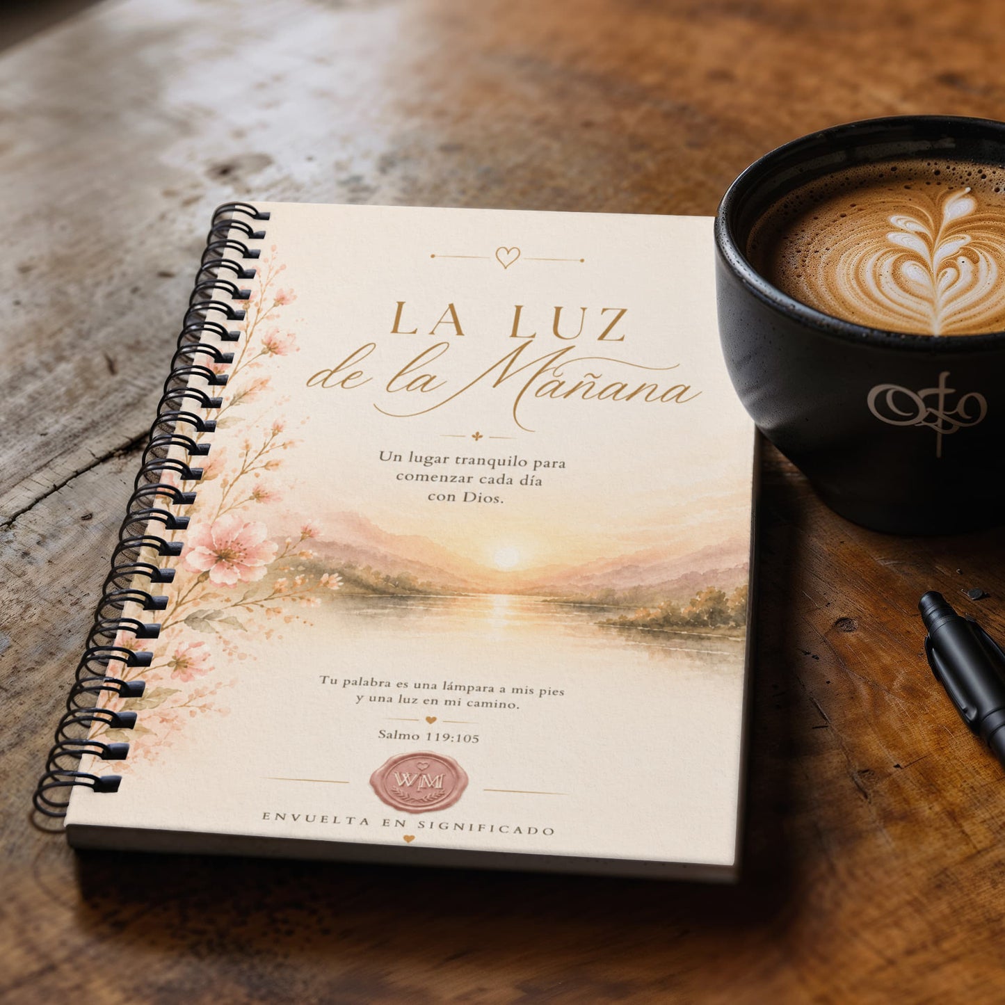La Luz de la Mañana Cuaderno Espiral Cristiano | Diario de Gratitud, Oración y Reflexión | Regalo Inspirador de Fe | Envuelta en Significado