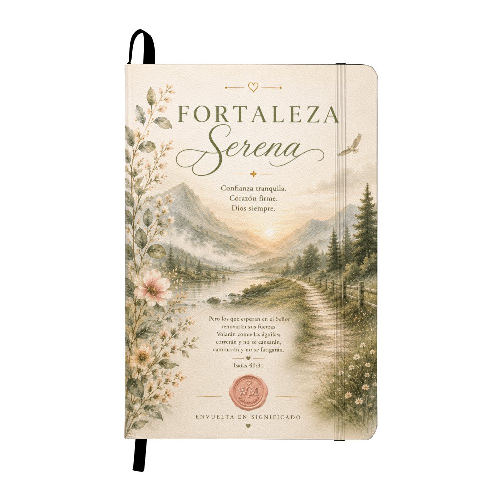 Fortaleza Serena | Diario Cristiano Inspirador en Español | Journal Devocional de Wrapped In Meaning