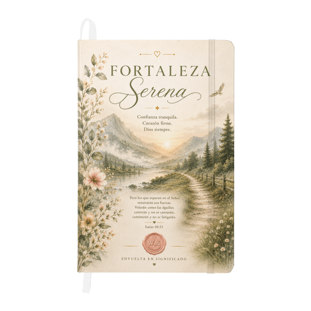 Fortaleza Serena | Diario Cristiano Inspirador en Español | Journal Devocional de Wrapped In Meaning