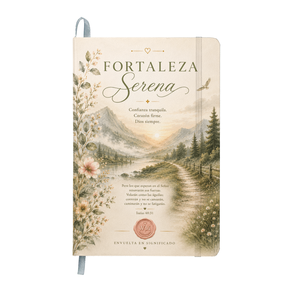 Fortaleza Serena | Diario Cristiano Inspirador en Español | Journal Devocional de Wrapped In Meaning