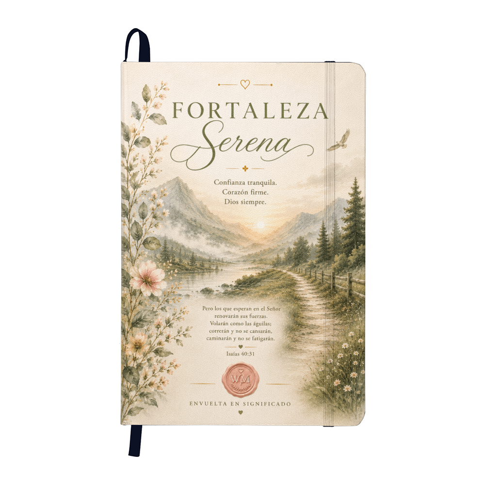 Fortaleza Serena | Diario Cristiano Inspirador en Español | Journal Devocional de Wrapped In Meaning