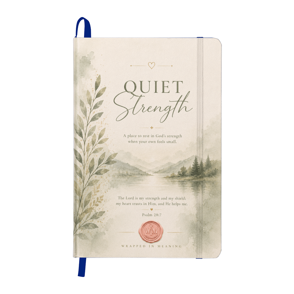 Quiet Strength Journal | Christian Prayer & Reflection Journal | Wrapped In Meaning