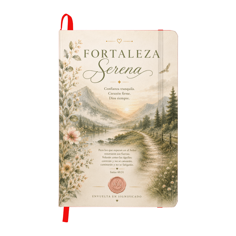 Fortaleza Serena | Diario Cristiano Inspirador en Español | Journal Devocional de Wrapped In Meaning