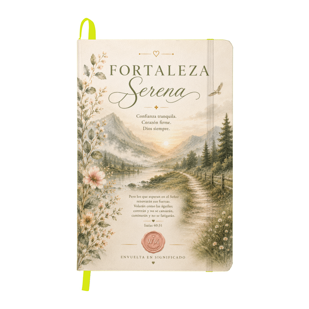 Fortaleza Serena | Diario Cristiano Inspirador en Español | Journal Devocional de Wrapped In Meaning