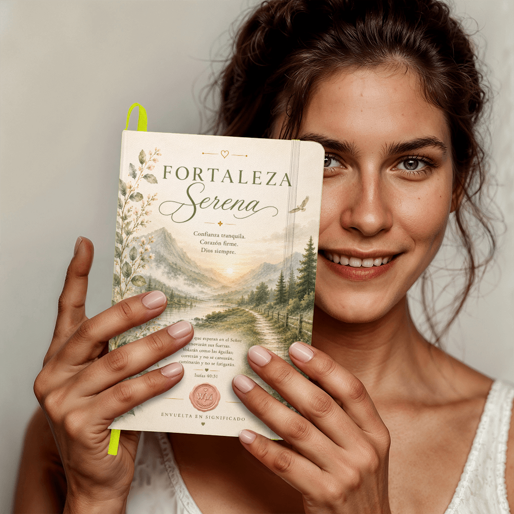 Fortaleza Serena | Diario Cristiano Inspirador en Español | Journal Devocional de Wrapped In Meaning