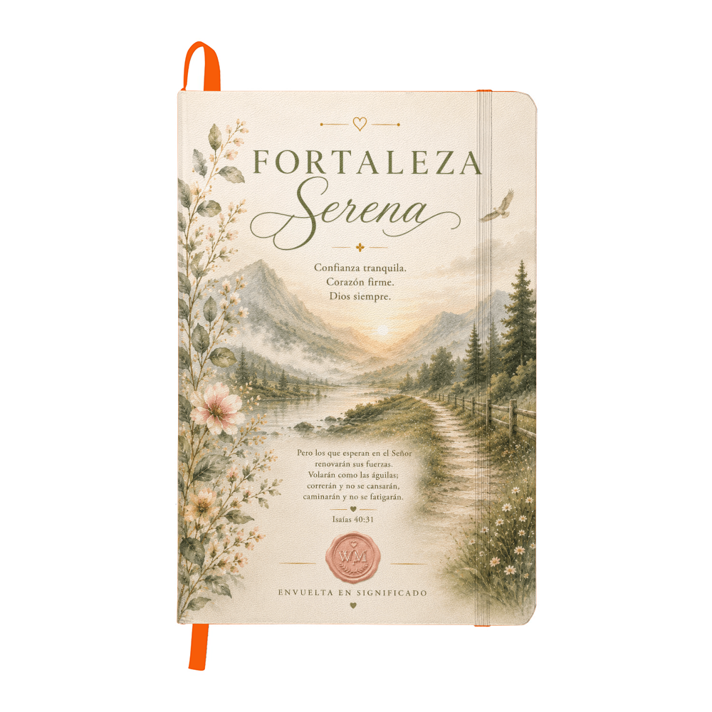 Fortaleza Serena | Diario Cristiano Inspirador en Español | Journal Devocional de Wrapped In Meaning