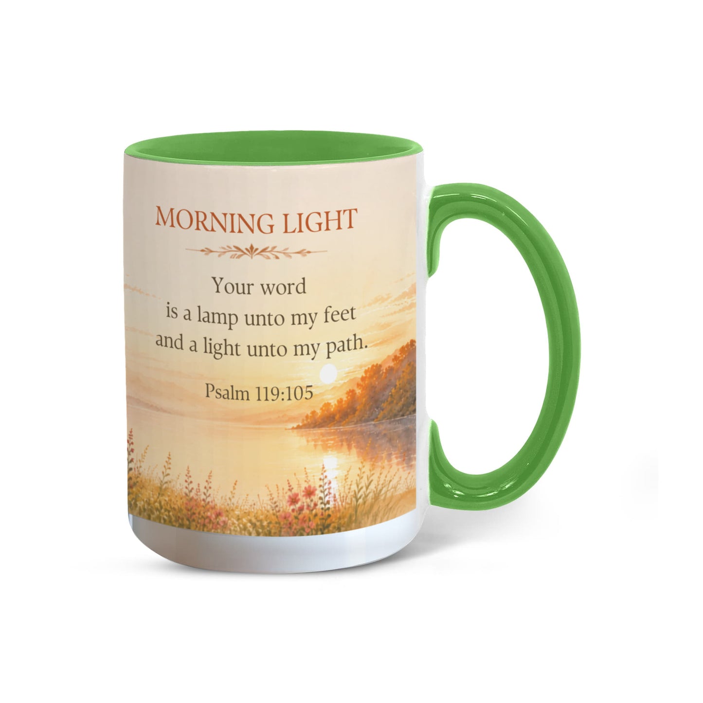Morning Light | Faith-Inspired Coffee Mug | Psalm 119:105